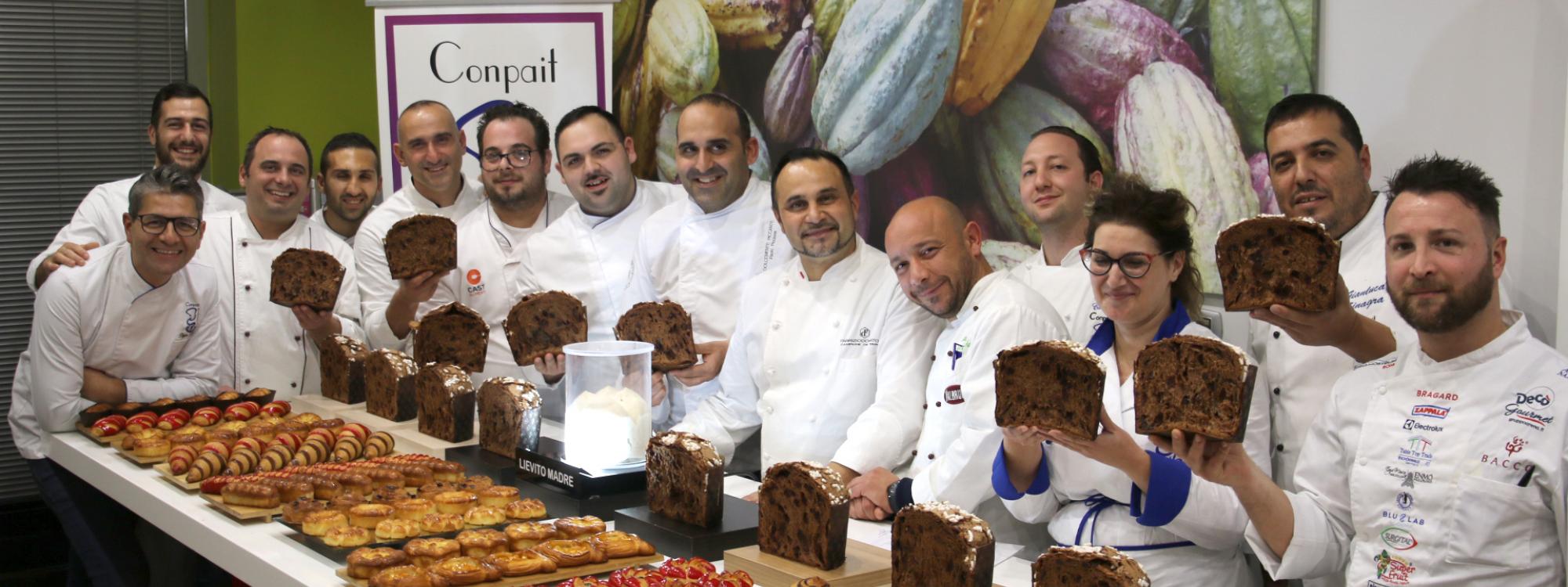 PEPPE LEOTTA ALTA FORMAZIONE CORSI CONPAIT-SICILIA SCUOLA CAMPIONE DEL MONDO FABRIZIO DONATONE LIEVITO MADRE PANETTONE COLAZIONE INNOVATIVA 