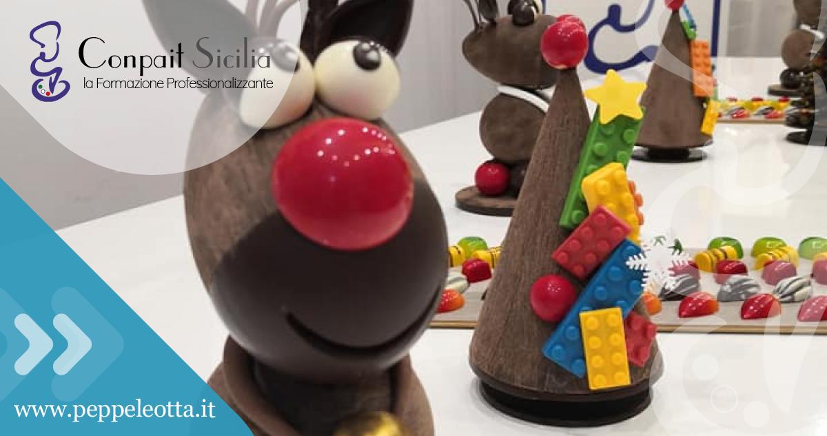 PEPPE LEOTTA ALTA FORMAZIONE CORSI CONPAIT-SICILIA SCUOLA CORSO CIOCCOLATO NATALE