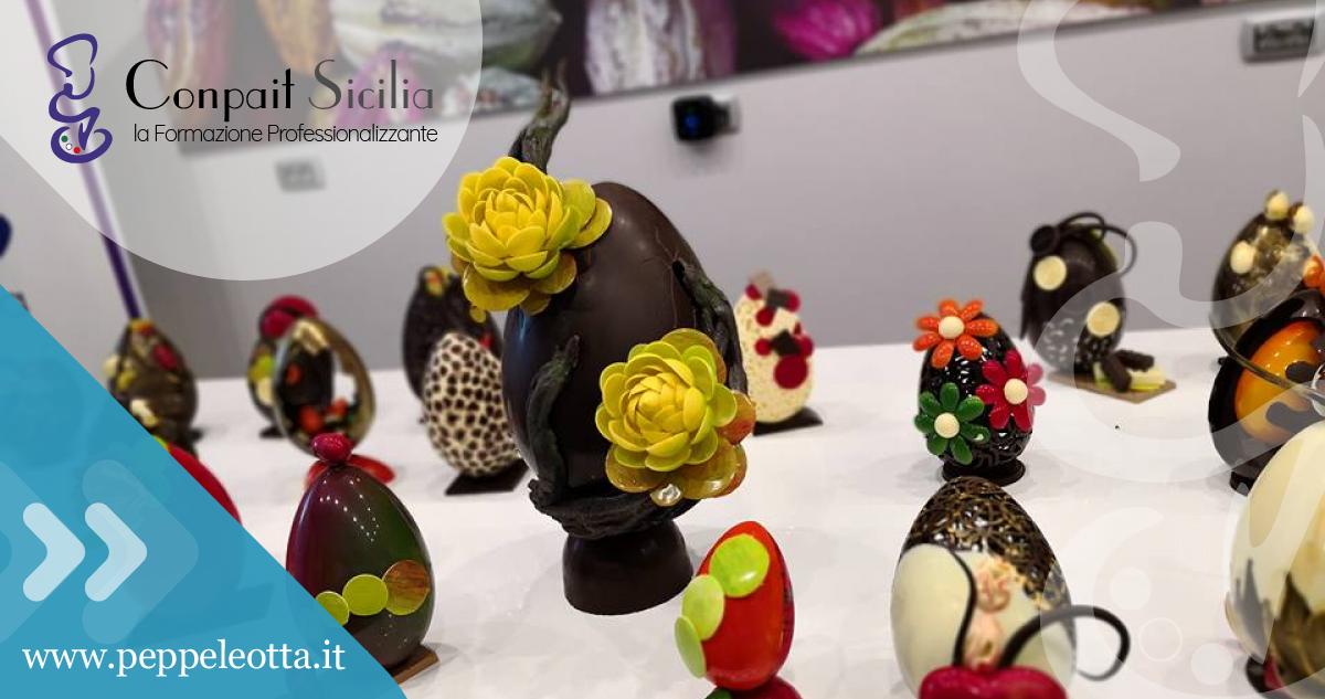 PEPPE LEOTTA PASTICCERIA ALTA FORMAZIONE CORSI CONPAIT-SICILIA SCUOLA UOVA DI CIOCCOLATO