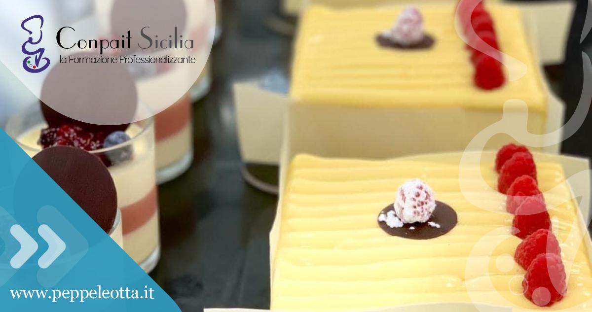PEPPE LEOTTA ALTA FORMAZIONE CORSI CONPAIT-SICILIA SCUOLA PASTICCERIA CORSO LA VETRINA DELLE TORTE E MONO ESTIVE DEL MAESTRO ANTONIO CHIERA