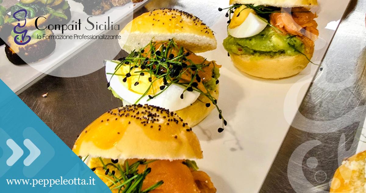 PEPPE LEOTTA ALTA FORMAZIONE CONPAIT SICILIA SCUOLA PASTICCERIA CORSO DI PASTICCERIA SALATA, APERITIVO E BRUNCH DEL MAESTRO ARMANDO PALMIERI