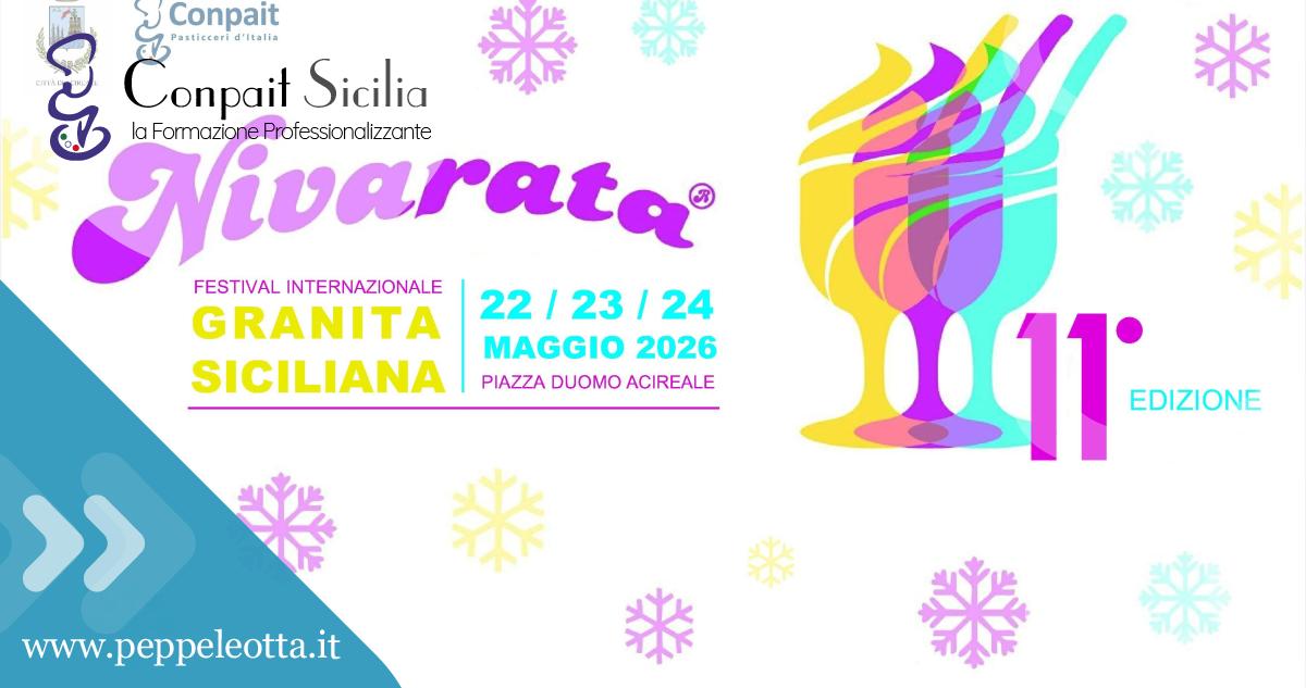 PEPPE LEOTTA alta formazione scuola di pasticceria corsi CONPAIT Nivarata - Festival Internazionale della Granita Siciliana 2026