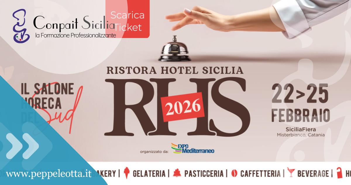 PEPPE LEOTTA ALTA FORMAZIONE CONPAIT SICILIA SCUOLA RHS RISTORA HOTEL SICILIA HORECA EXPO MEDITERRANEO SICILIA FIERA